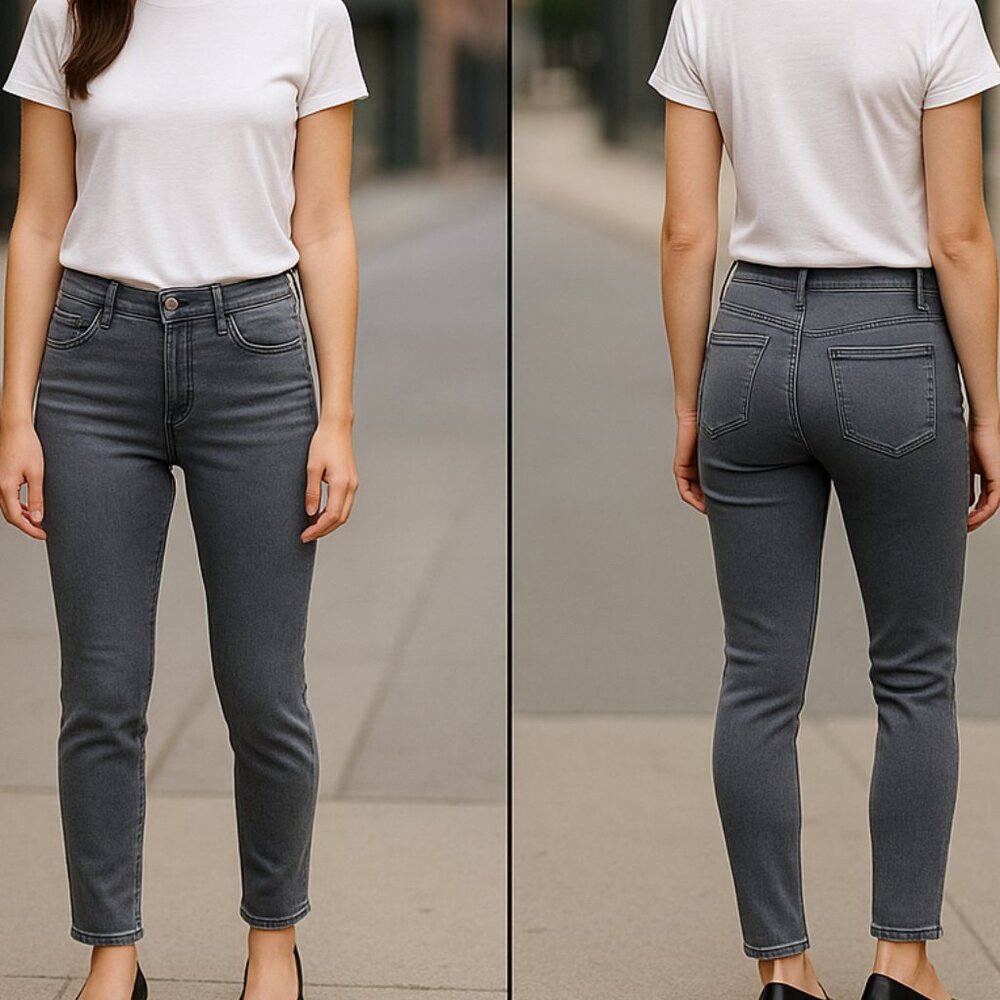 LOFT Slim Pocket Skinny Jeans – Gray